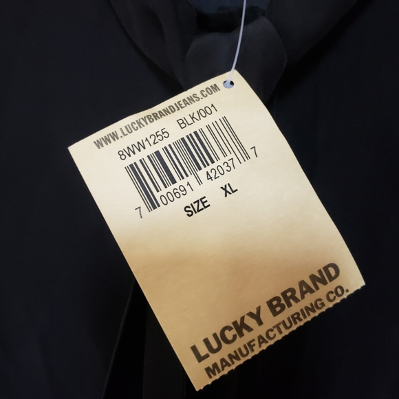 Lucky BLACK Silk Blouse - Picture 6 of 8